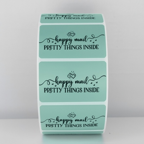 Happy Mail Stickers | Pretty Things Inside Labels | Cute Packaging stickers - Picture 6 of 11